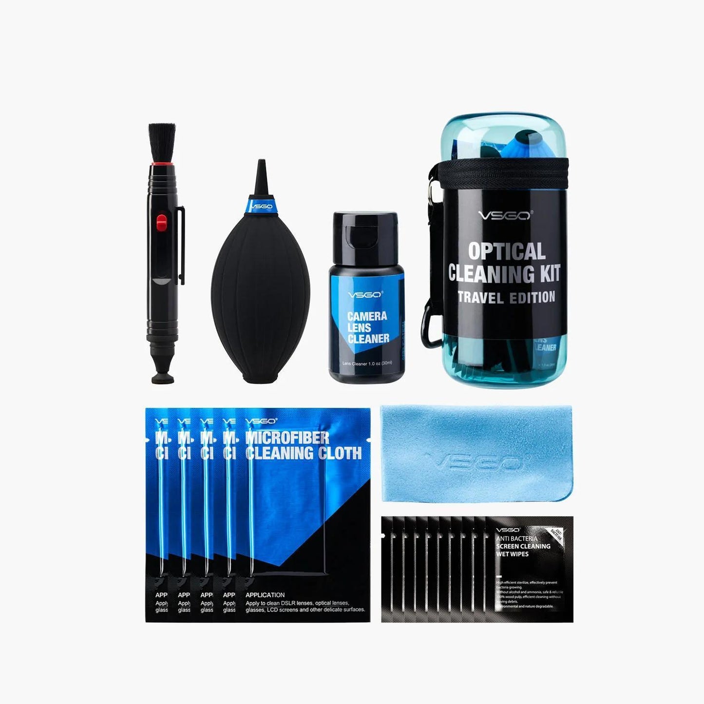 VSGO Optical Cleaning Kit (Travel Edition, Gray) DKL-15G Camera & Lens Cleaning Kit