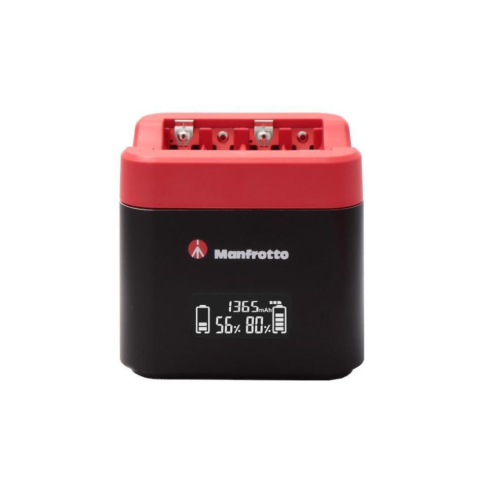 Manfrotto ProCUBE 3 Professional Twin Charger for Canon LP-E6, LP-E6N, LP-E6NH, LP-E8, and LP-E17 Batteries