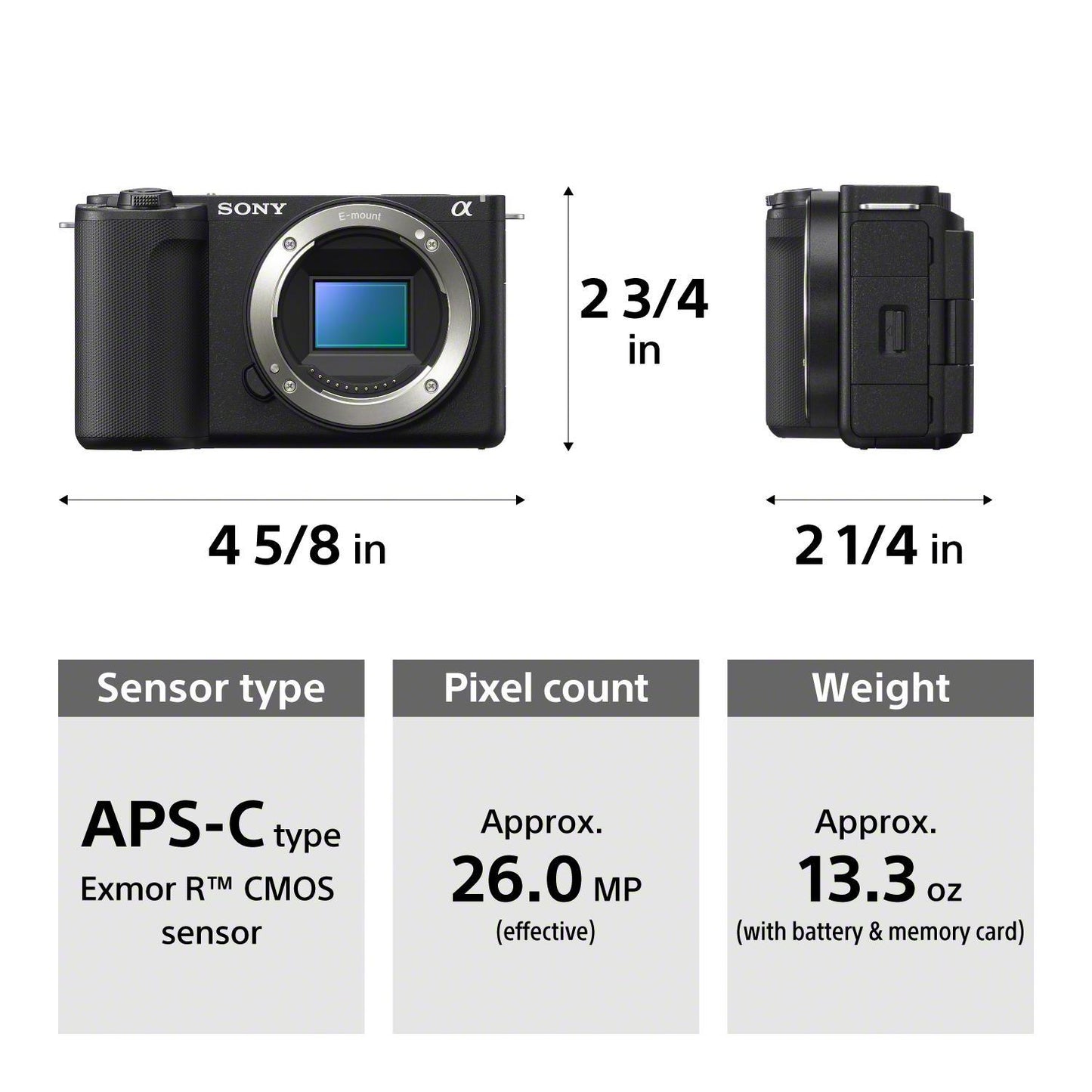 Sony ZV-E10 II - APS-C Interchangeable Lens Mirrorless Content Creators’ Camera & Lens Kit