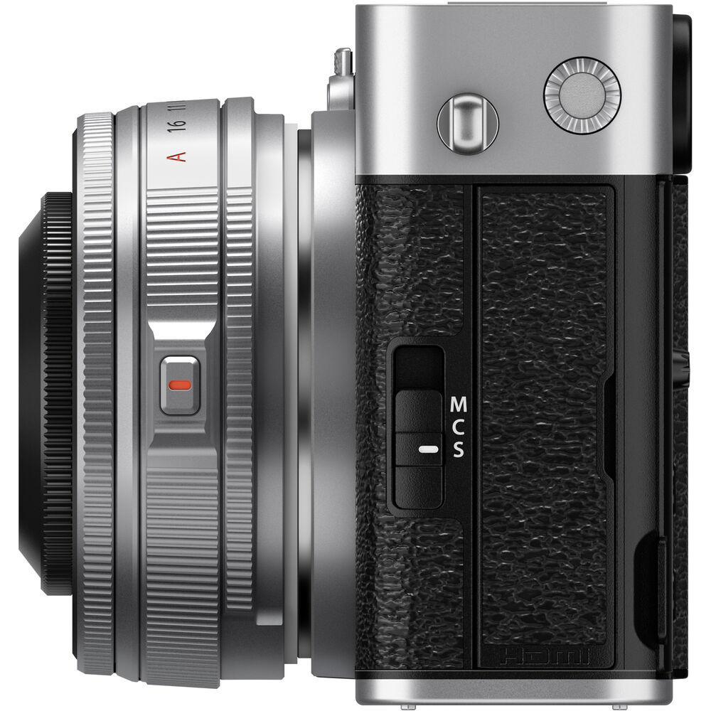 FUJIFILM X-E5 Mirrorless Camera with XF 23mm f/2.8 Lens (Silver)