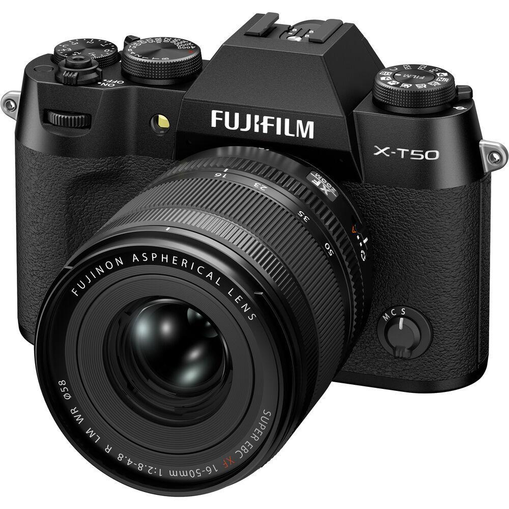 FUJIFILM X-T50 Mirrorless Camera with 16-50mm f/2.8-4 Lens (Black)