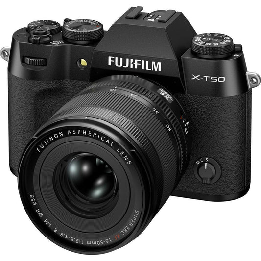 FUJIFILM X-T50 Mirrorless Camera with 16-50mm f/2.8-4 Lens (Black)