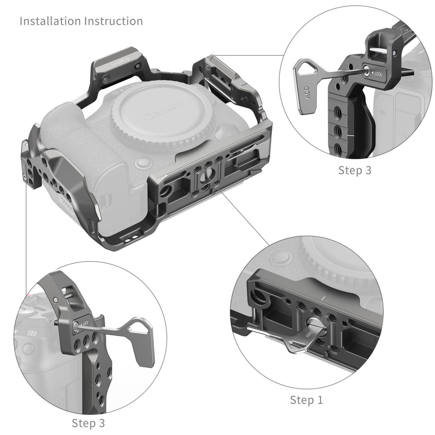 SmallRig HawkLock Quick Release Camera Cage for Canon EOS R5 Mark II