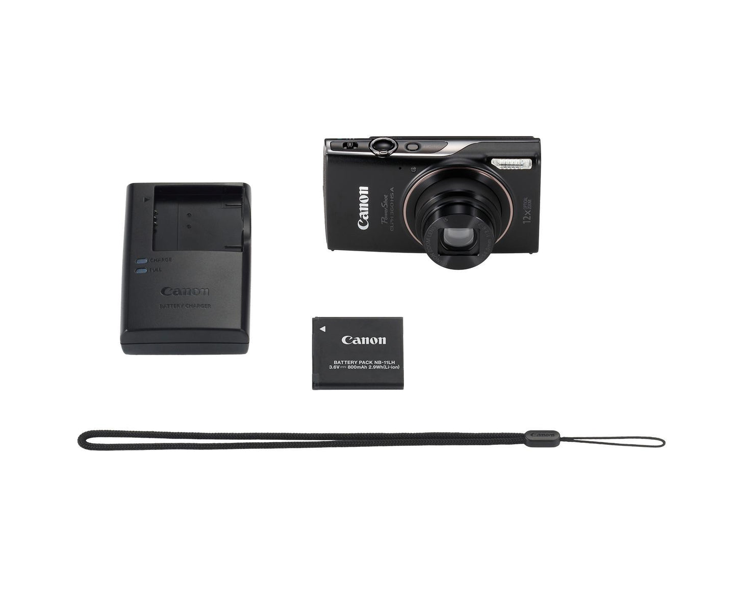 Canon PowerShot ELPH 360 HS A Digital Camera (Black) Est ship date: Tues Oct 21