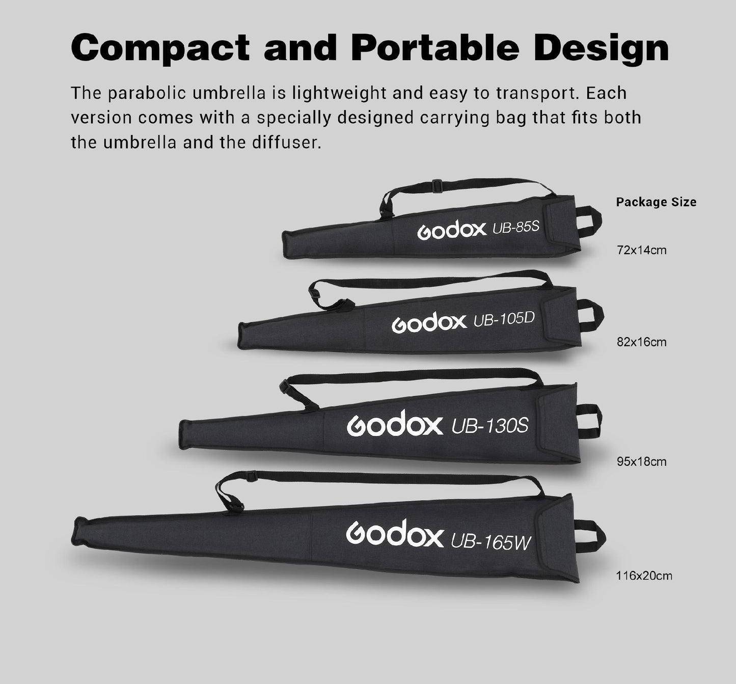 Godox UB-105W Parabolic Umbrella (105cm / 41.3", White)