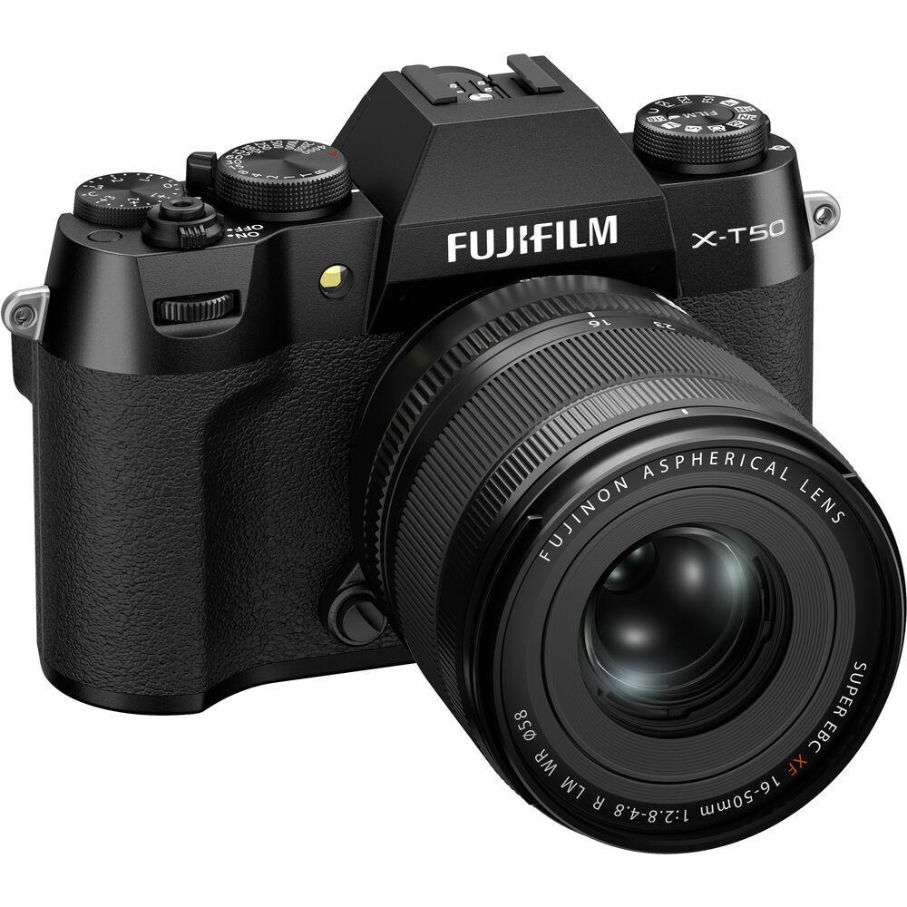 FUJIFILM X-T50 Mirrorless Camera with 16-50mm f/2.8-4 Lens (Black)