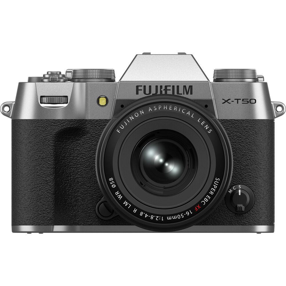 FUJIFILM X-T50 Mirrorless Camera with 16-50mm f/2.8-4 Lens (Silver)