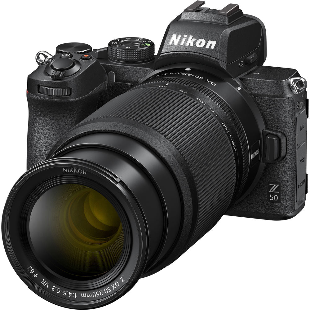 Nikon Z50 Mirrorless Digital Camera with 16-50mm & 50-250mm Lenses