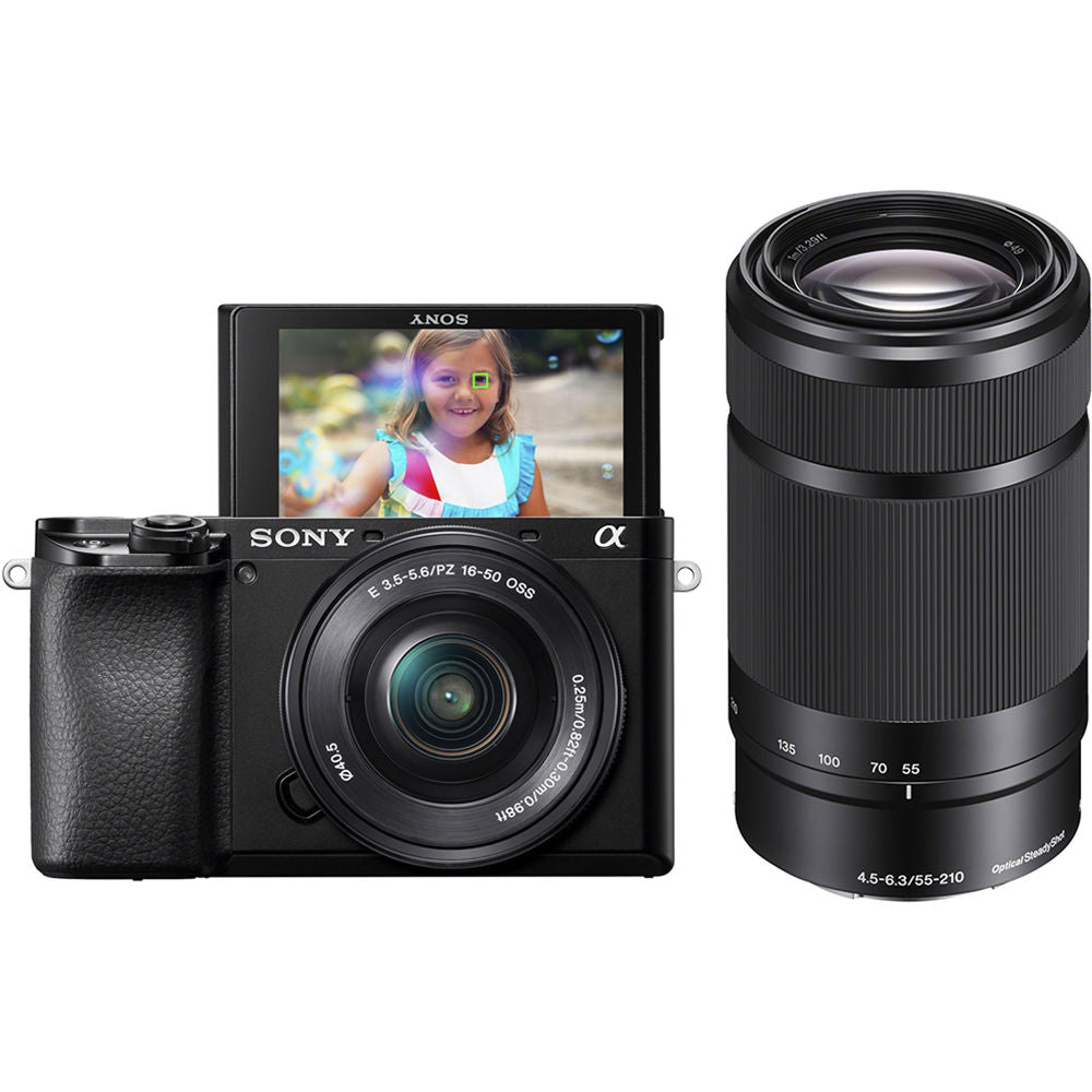 Sony a6100 Mirrorless Digital Camera with 16-50mm and 55-210mm Lenses