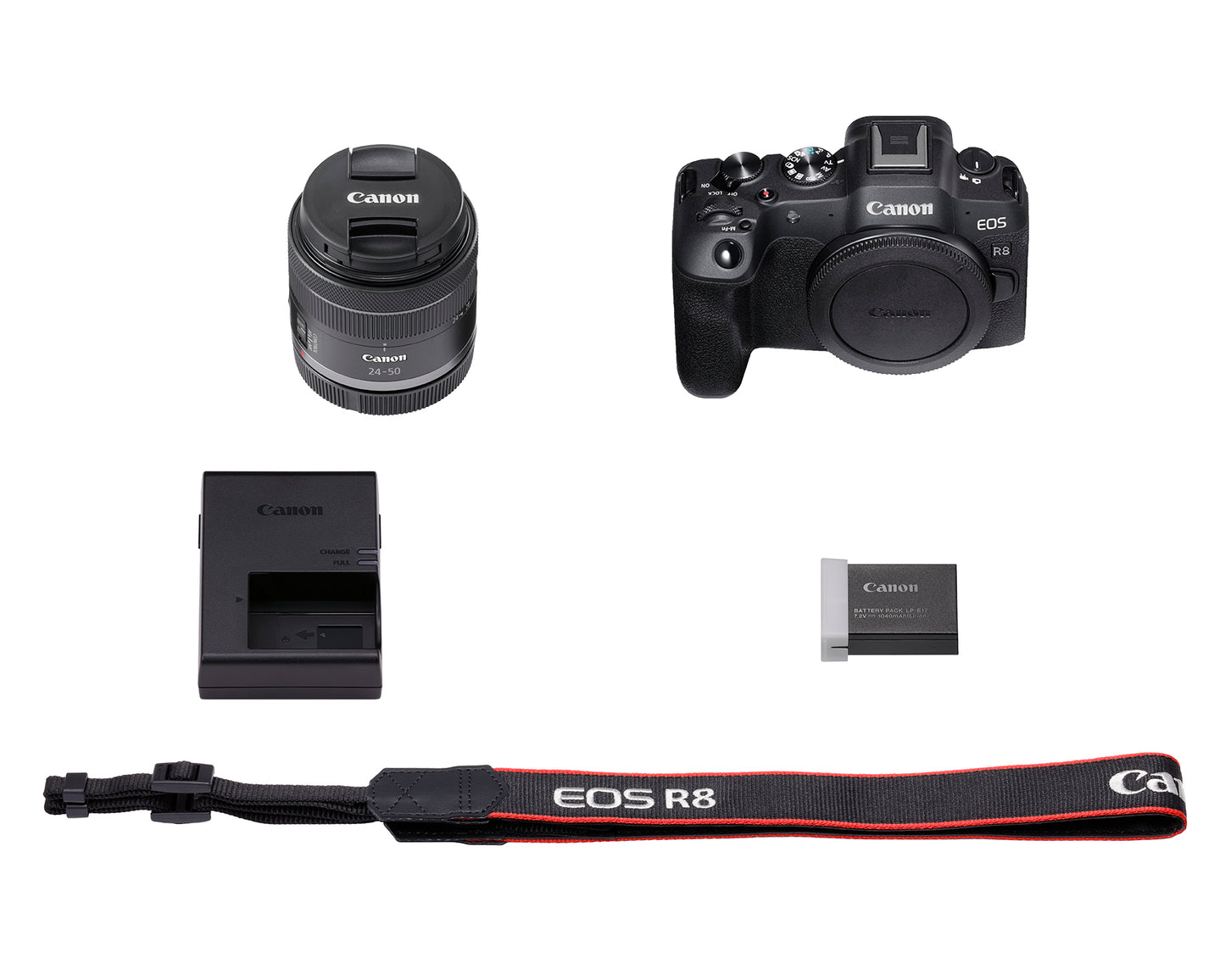 Canon EOS R8 24.2MP 6K Mirrorless Camera with RF 24-50mm f/4.5-6.3 IS STM Lens
