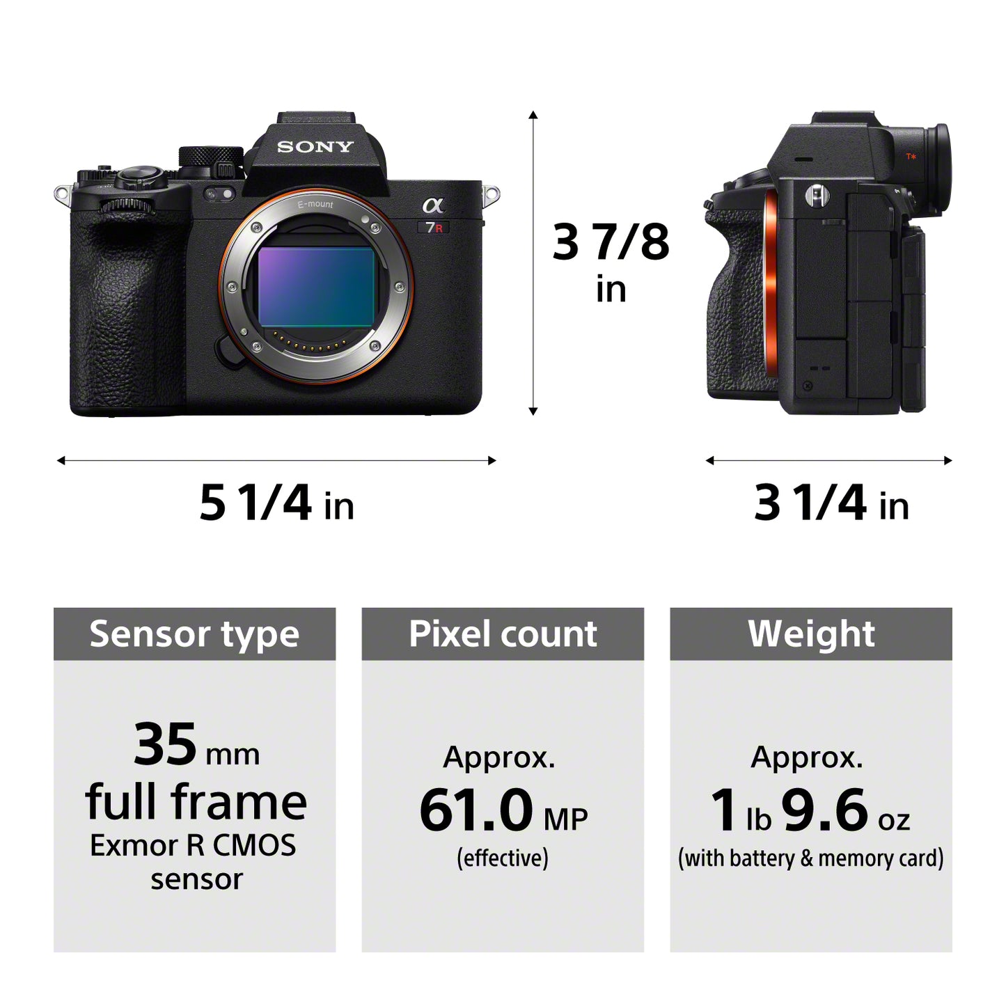 Sony a7R V Full-frame Mirrorless Interchangeable Lens Camera