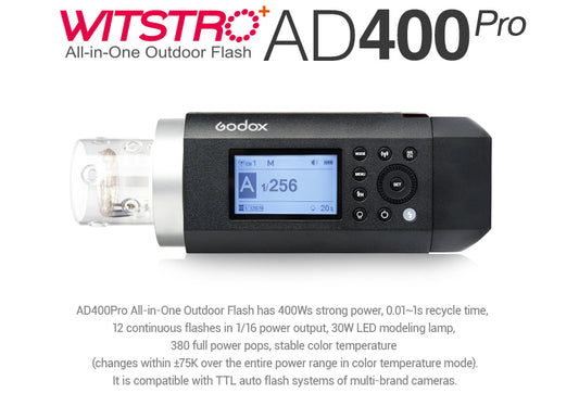 Godox AD400Pro Witstro All-in-One Outdoor Flash