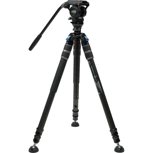 Sirui SVS60+S3 One-Step Height-Adjustment Carbon Fiber Video Tripod Kit