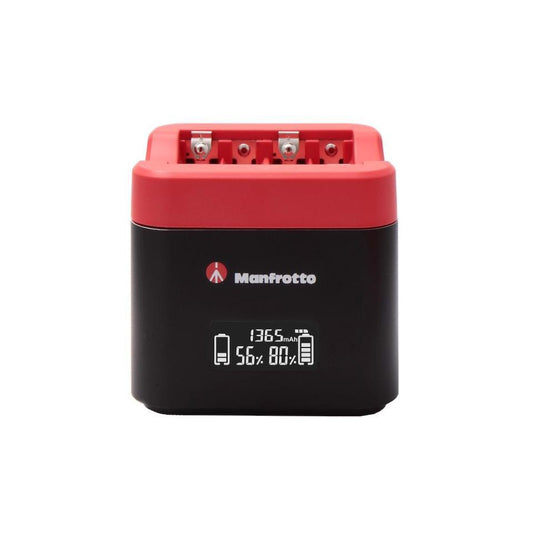 Manfrotto ProCUBE Professional Twin Charger for Canon LP-E6, LP-E6N, LP-E6NH, LP-E8, and LP-E17 Batteries