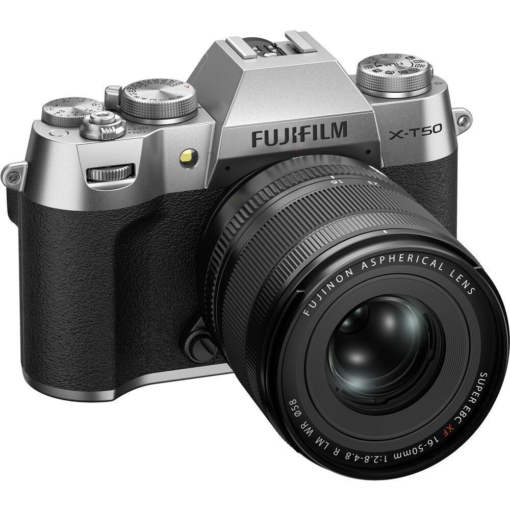 FUJIFILM X-T50 Mirrorless Camera with 16-50mm f/2.8-4 Lens (Silver)