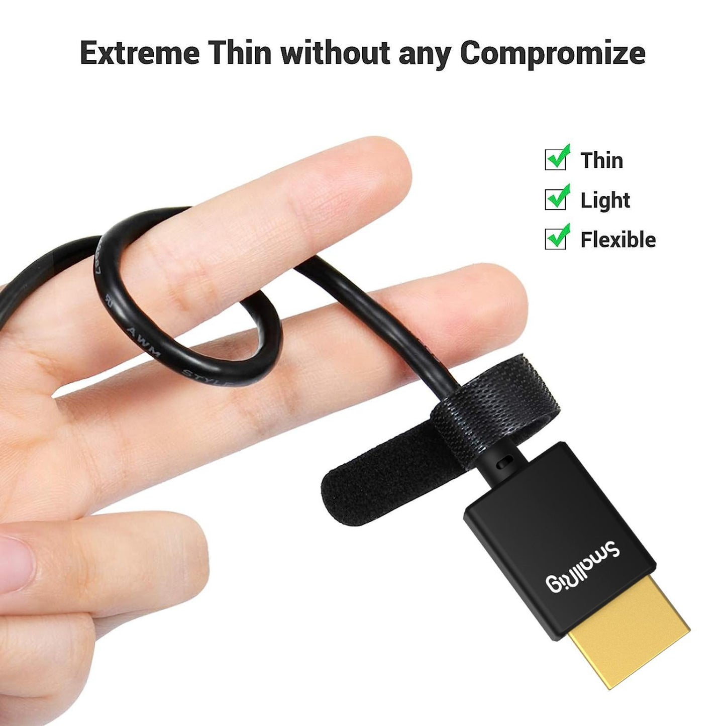 SmallRig 2956B 4K Ultra-Slim HDMI Cable (13.8")