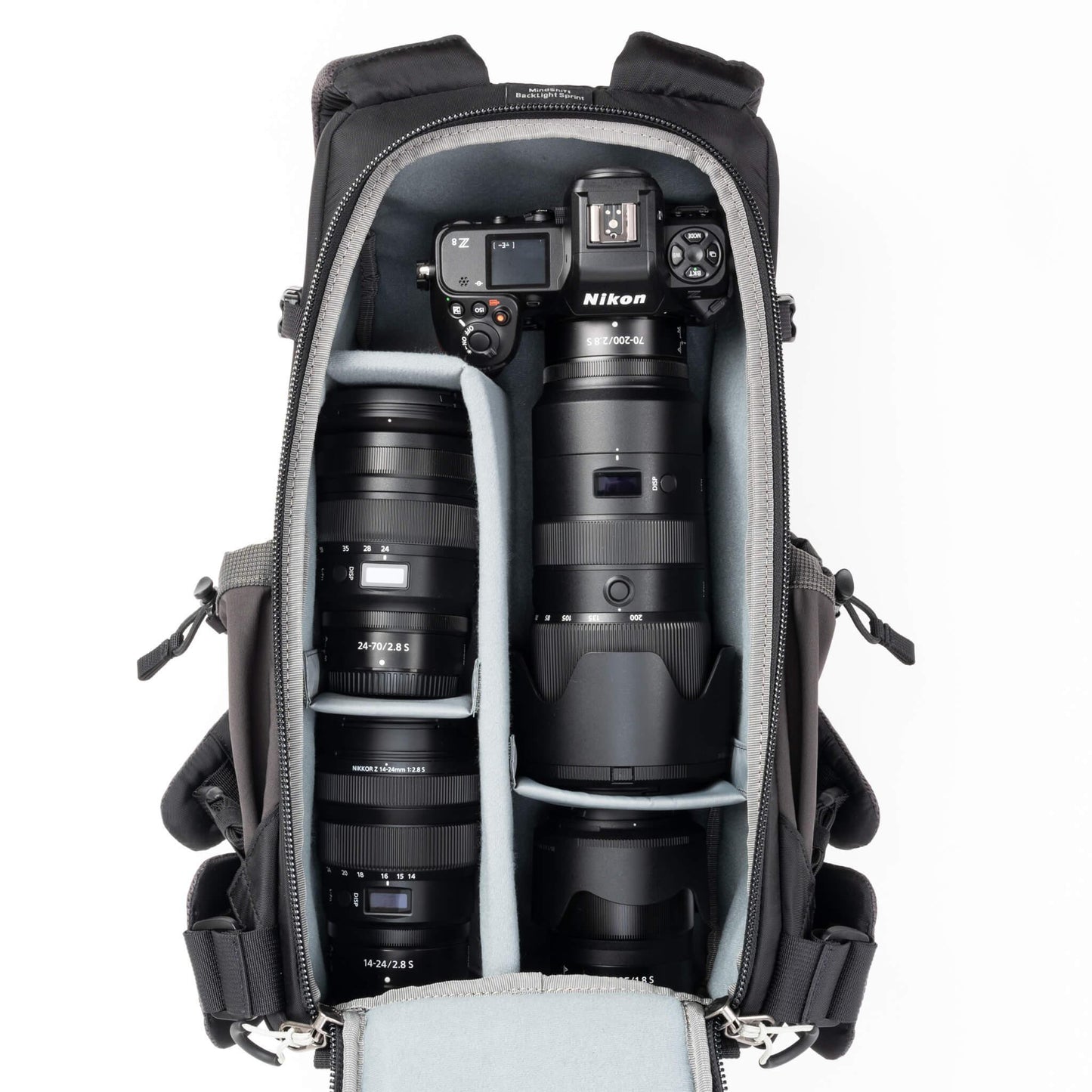 Think Tank Photo BackLight Sprint Camera Backpack (Slate Black, 15L)