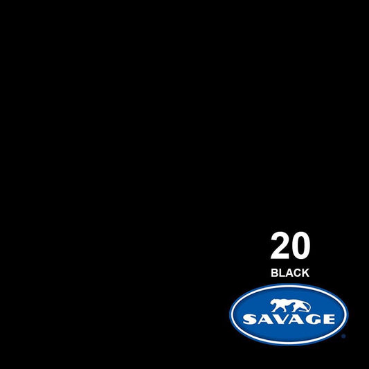 Savage BLACK 86" Background Paper