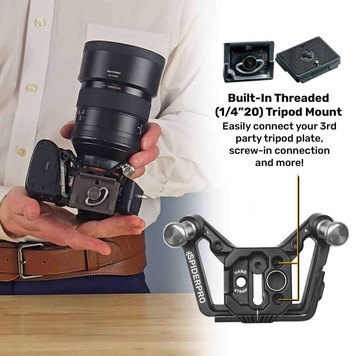 Spider Camera Holster SpiderPro Holster Set V3 (Black)