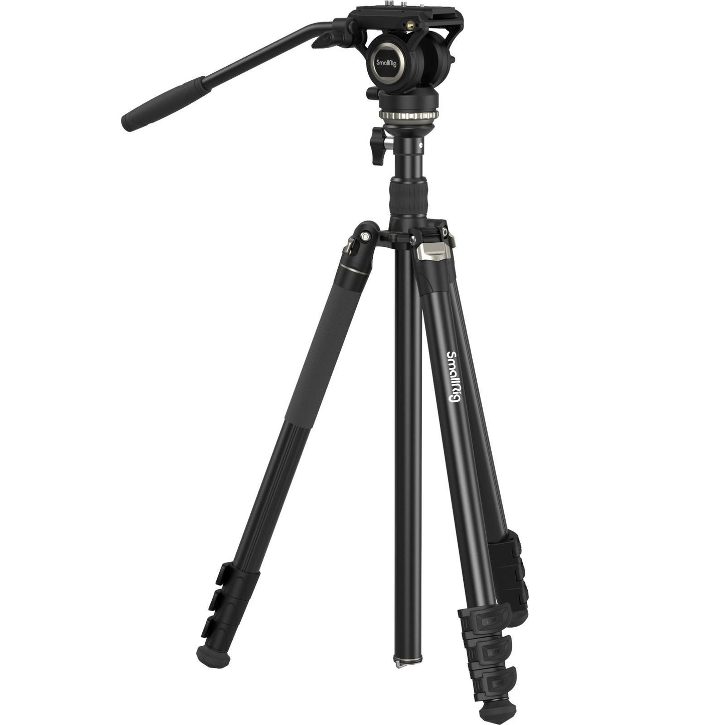 SmallRig CT210 Video Tripod with Fluid Head and Reversible Center Column