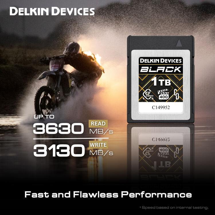 Delkin Devices BLACK 1TB CFexpress™ Type B 4.0 VPG400 Memory Card