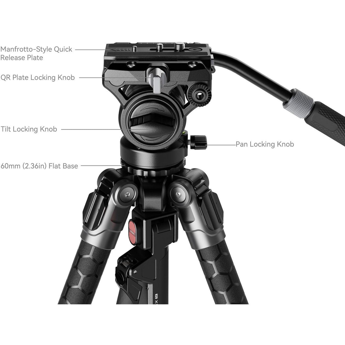 SmallRig x Potato Jet TRIBEX SE Hydraulic Aluminum Alloy Tripod Kit