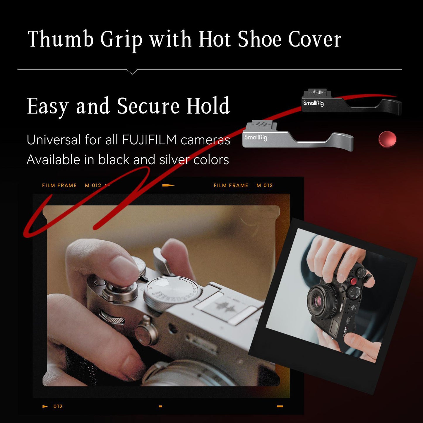 SmallRig Thumb Grip for FUJIFILM X100VI/X100V (Black)