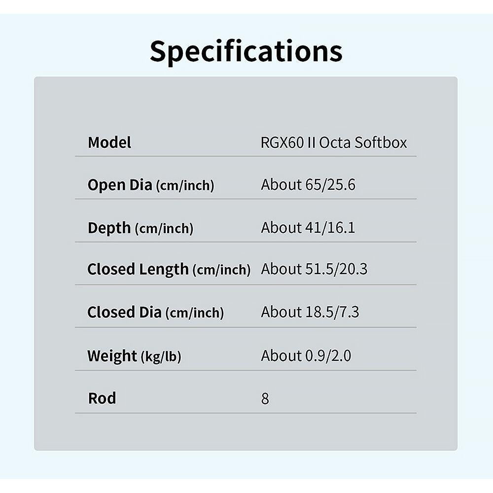 Sirui RGX60 II Parabolic Softbox (23.6")