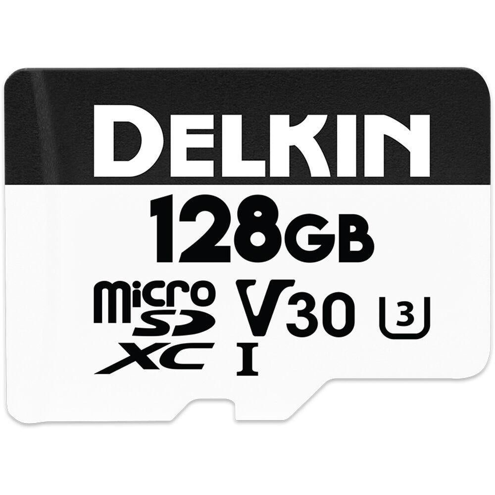 Delkin Devices 128GB A2 Hyperspeed UHS-I Micro-SD Memory Card with SD Adapter