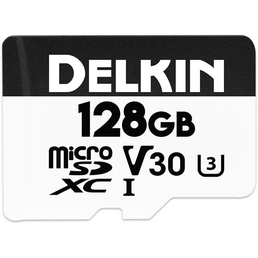 Delkin Devices 128GB A2 Hyperspeed UHS-I Micro-SD Memory Card with SD Adapter