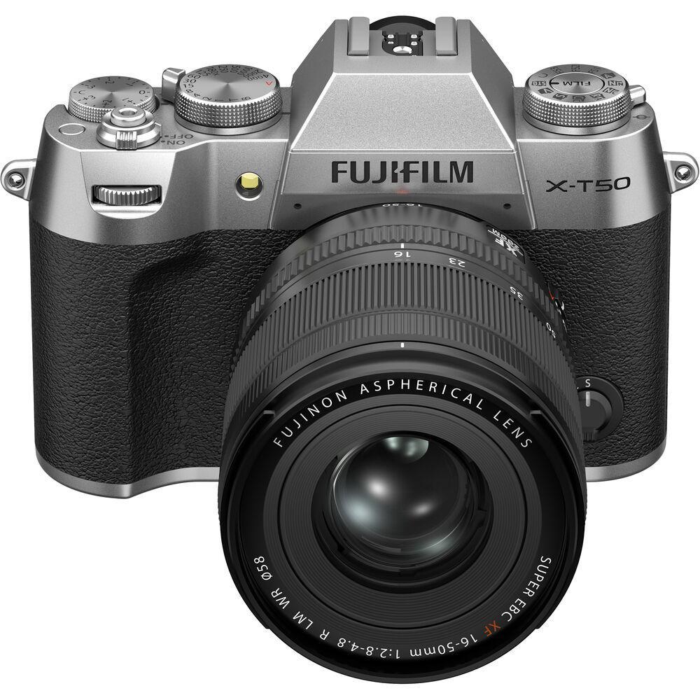 FUJIFILM X-T50 Mirrorless Camera with 16-50mm f/2.8-4 Lens (Silver)