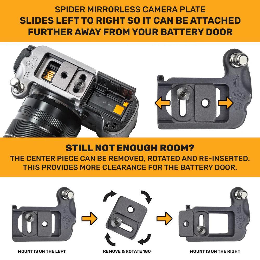 SpiderPro Mirrorless Camera Plate v2