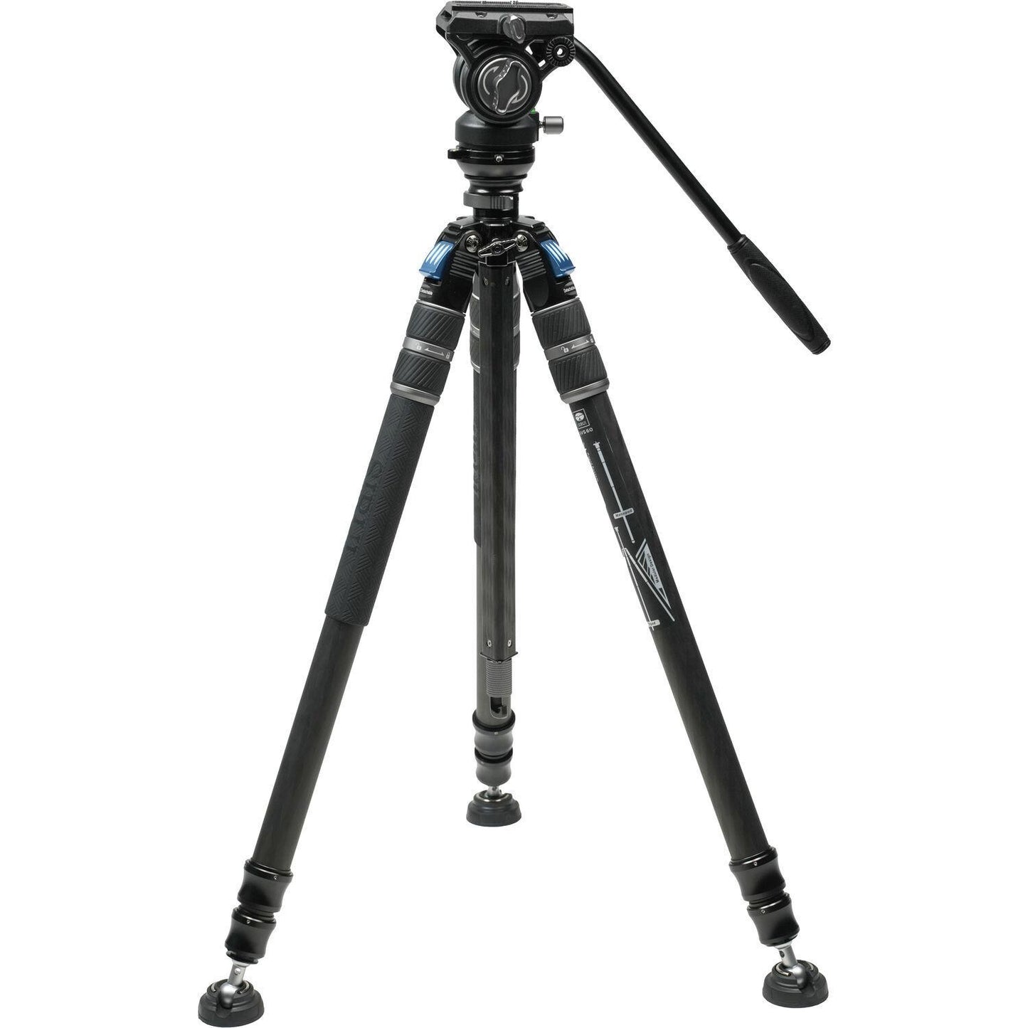 Sirui SVS60+S3 One-Step Height-Adjustment Carbon Fiber Video Tripod Kit