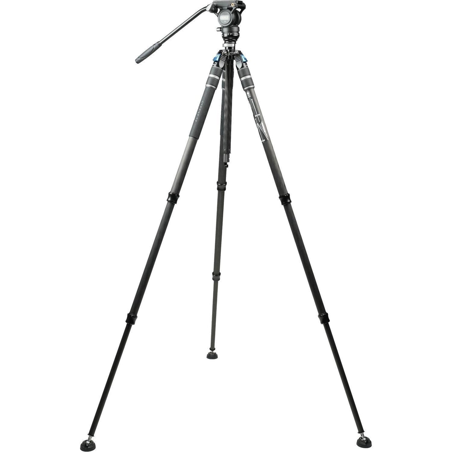 Sirui SVS60+S3 One-Step Height-Adjustment Carbon Fiber Video Tripod Kit