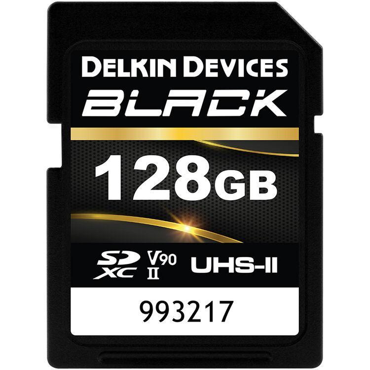 Delkin Devices BLACK 128GB Rugged UHS-II V90 SDXC Memory Card