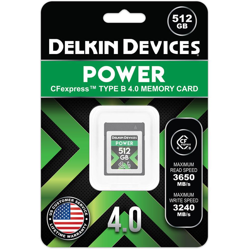 Delkin Devices 512GB POWER 4.0 CFexpress Type B Memory Card