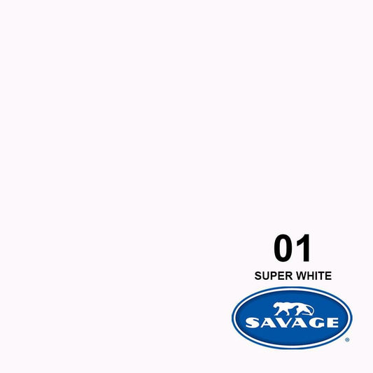 Savage SUPER WHITE 107" Background Paper
