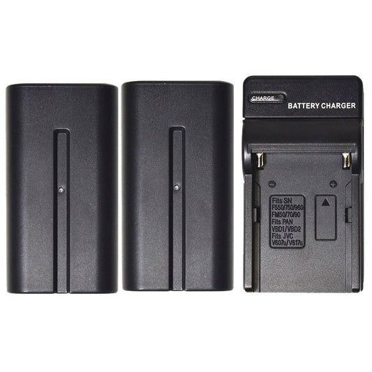 Savage BNP-F750 Sony Battery Set 2 Batteries With Charger