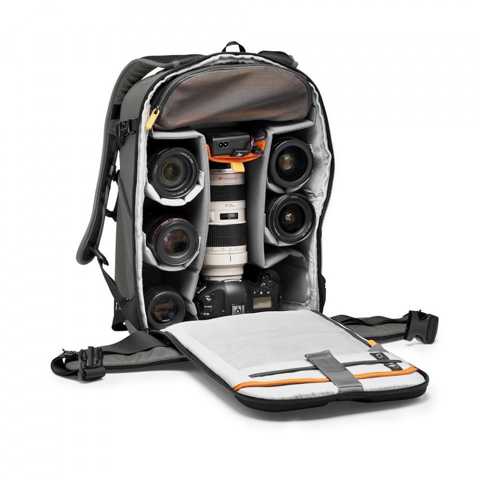 Lowepro Flipside BP 400 AW III Camera and Laptop Backpack (Dark Grey)