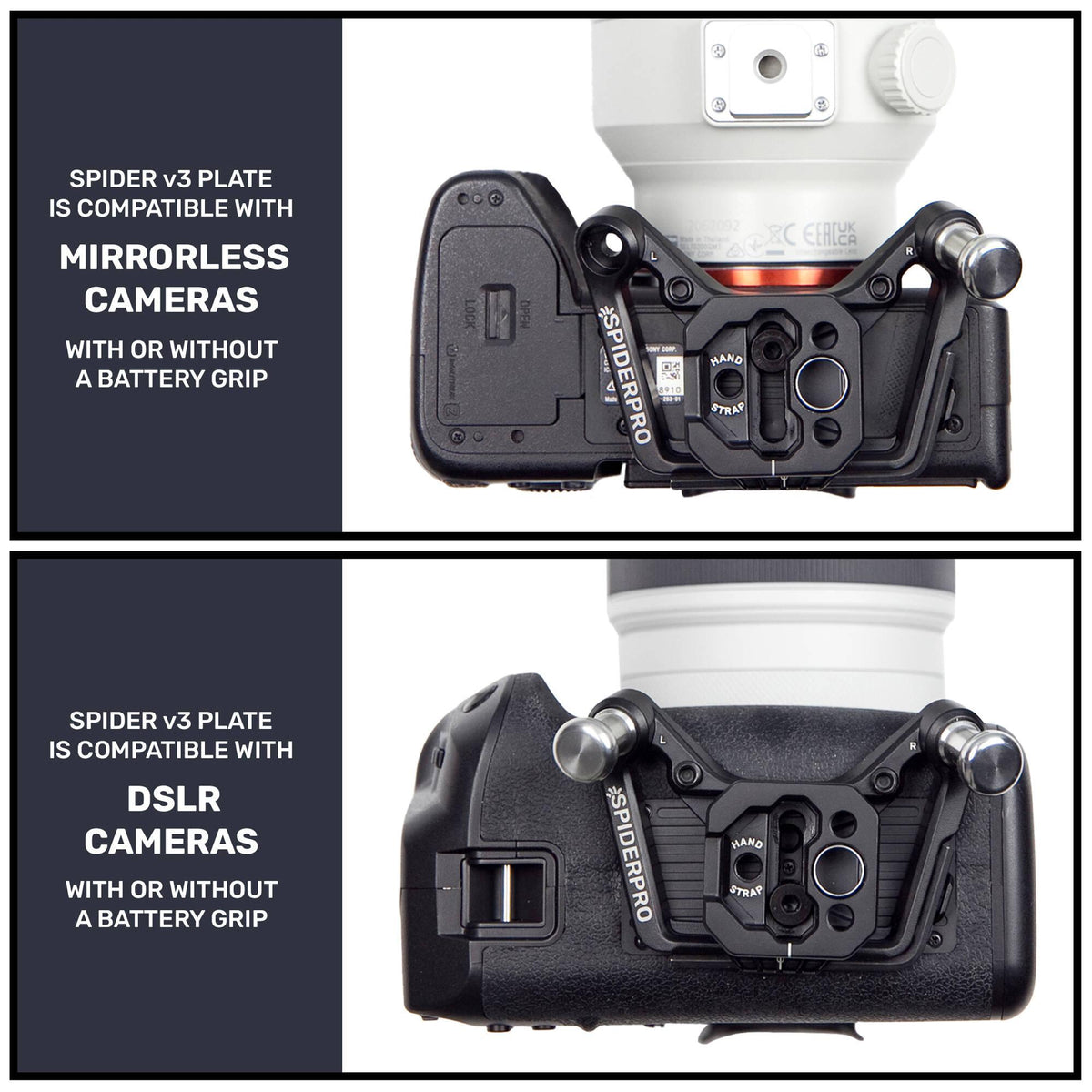 Spider Camera Holster SpiderPro Holster Set V3 (Black)