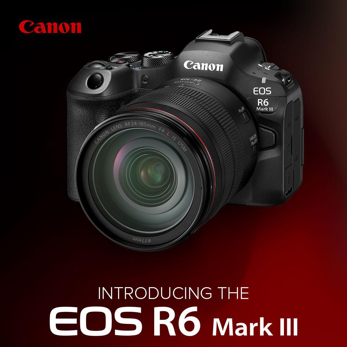 Canon EOS R6 Mark III Mirrorless Camera with RF 24-105mm F4L IS USM Lens Kit