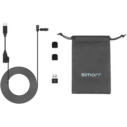 Smallrig simorr Wave L2 Lavalier Microphone for USB-C Devices (Black)