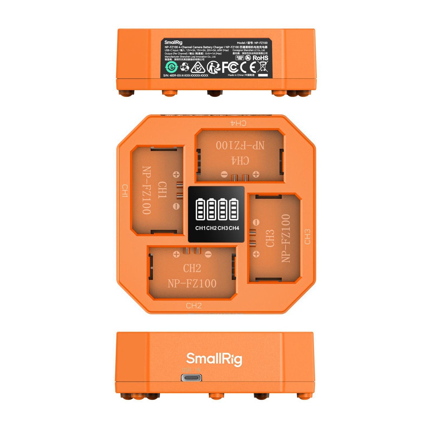 SmallRig NP-FZ100 4-Channel Camera Battery Charger