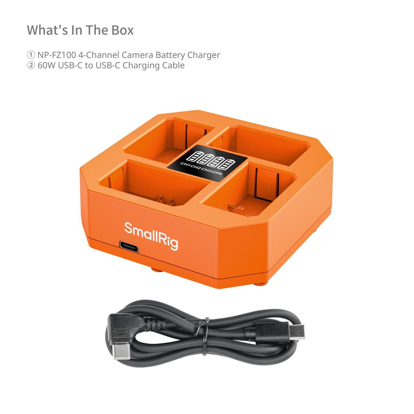 SmallRig NP-FZ100 4-Channel Camera Battery Charger