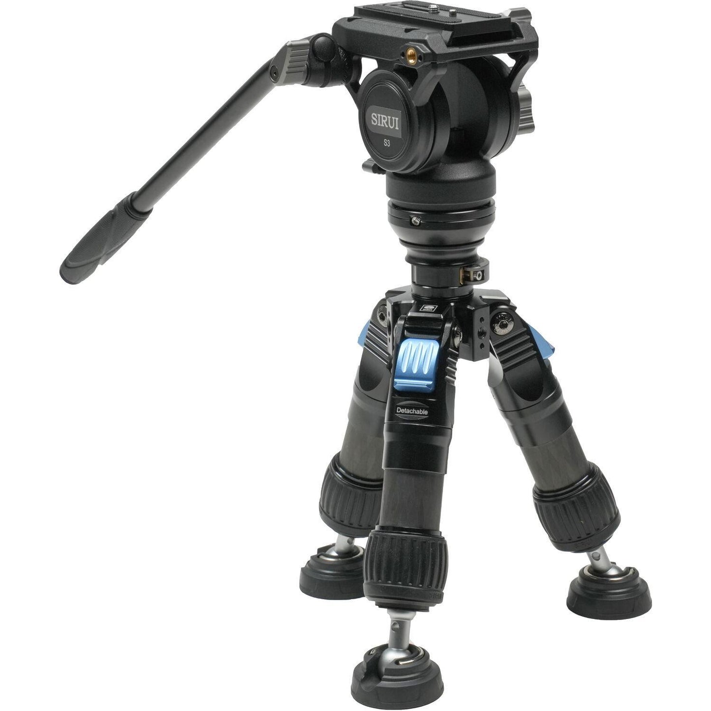 Sirui SVS60+S3 One-Step Height-Adjustment Carbon Fiber Video Tripod Kit