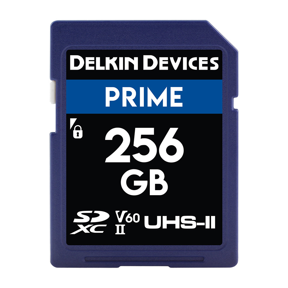 Delkin Devices 256GB PRIME UHS-II (U3/V60) SD Memory Card