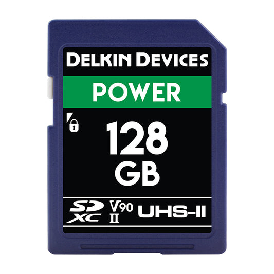 Delkin Devices 128GB Power UHS-II (U3/V90) SD Memory Card