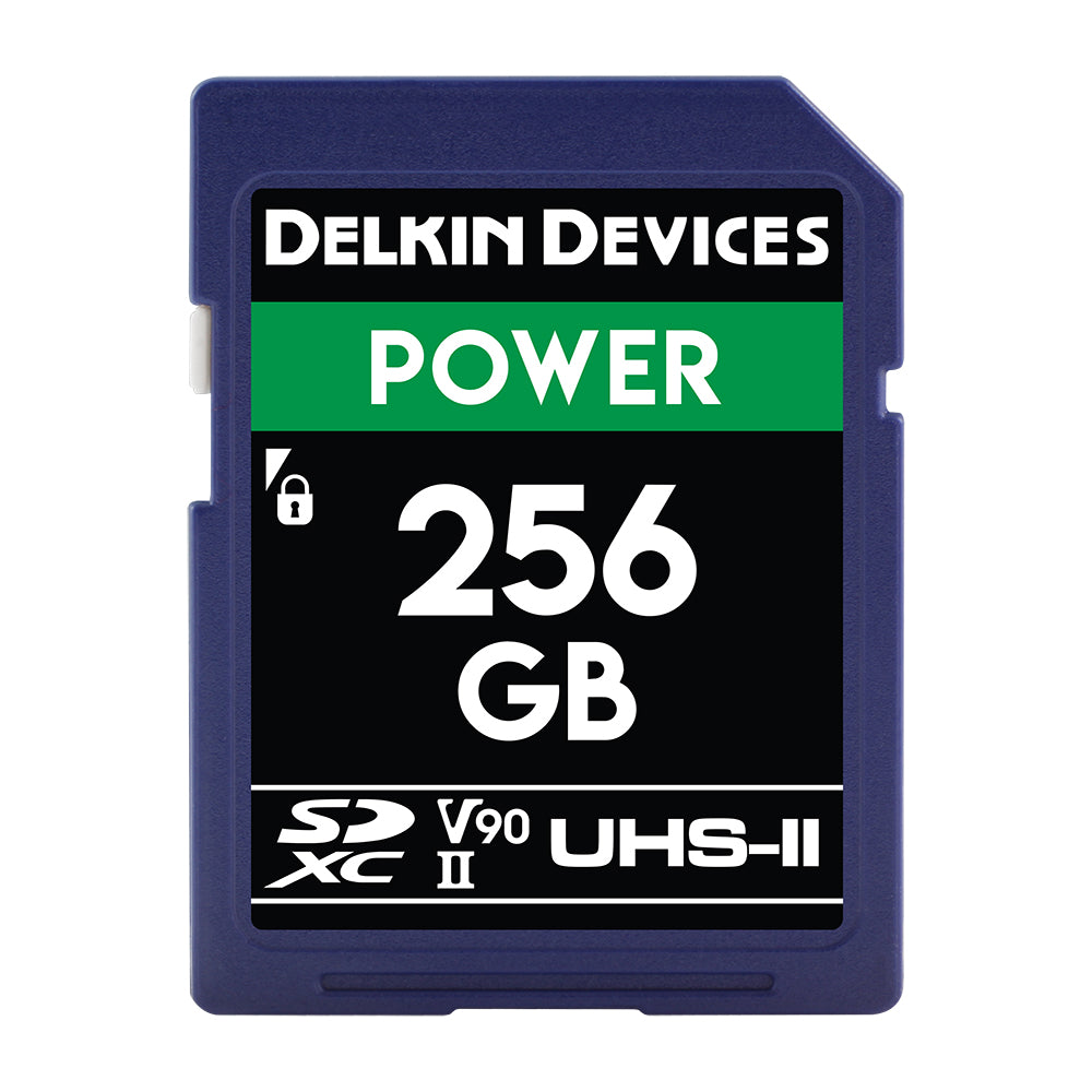 Delkin Devices  256GB Power UHS-II (U3/V90) SD Memory Card