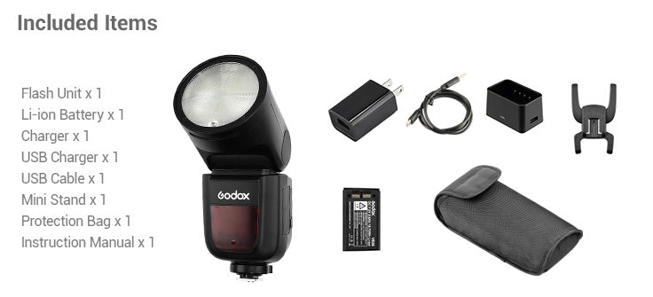 Godox V1 Flash for Canon, Nikon, Sony – Cameragraphics